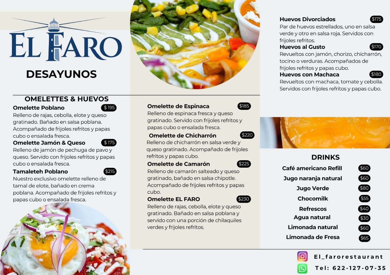 Desayunos: omelettes y huevos